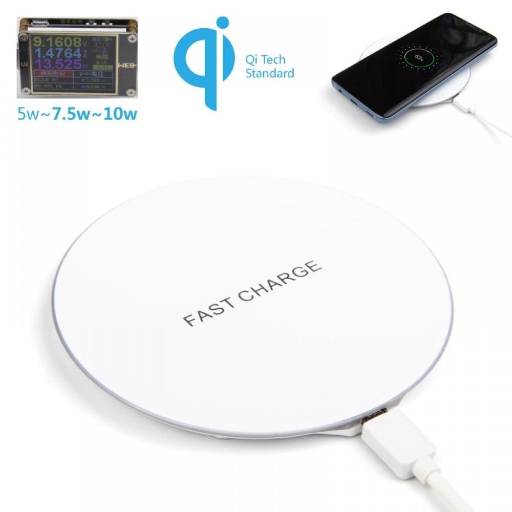 10w Qi wireless Charger Pad Apple 7.5w Fast Wireless Charger 9v Quick Charge Wireless Board for iPhone 8 X XS XR Samsung Huawei
