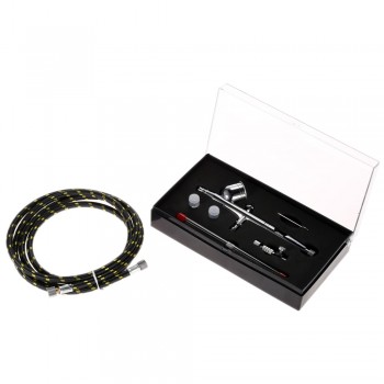 Professional Gravity Feed Double Action Airbrush Set with Hose for Art Painting Tattoo Manicure Spray Model Air Brush Nail Tool