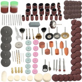 142pcs/Set Electric Grinder Rotary Tool Accessory Bit Set For Dremel Grinding Sanding Polishing Disc Wheel Tip Cutter Drill Disc