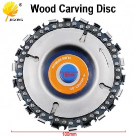 4 Inch Grinder Disc and Chain 22 Tooth Fine Abrasive Cut Chain For 100/115 Angle Grinder