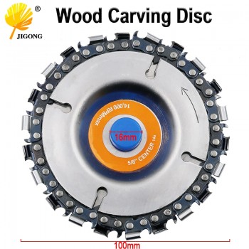 4 Inch Grinder Disc and Chain 22 Tooth Fine Abrasive Cut Chain For 100/115 Angle Grinder