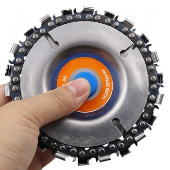 4 Inch Grinder Disc and Chain 22 Tooth Fine Abrasive Cut Chain For 100/115 Angle Grinder