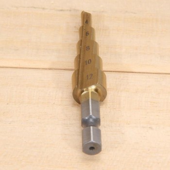 Hole Cutter 4-12mm Cone Step Drill Hole Tools Countersink Drill Bit Power Tools Step Drill Bit for Metal Tools Set