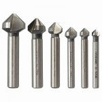 3 Flute Countersink Drill Bit Round Handle 90 Degree HSS Wood Steel Chamfer Cutter Tool 6.3/8.3/10.4/12.4/16.5/20.5mm