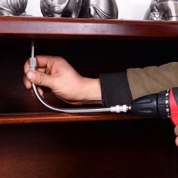 Adeeing 400mm Flexible Shaft Tool Metal Drill Screwdriver Bit Holder Connect Link Multitul Hex Shank Extension Snake Bit