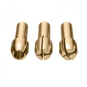 Doersupp 10Pcs/set Brass Drill Chucks Collet Bits 0.5-3.2mm 4.3mm Shank with Screw Nut for Dremel Rotary Tool High Quality