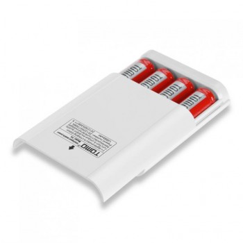 TOMO P4 USB Li-ion Intelligent Battery Charger DIY Mobile Power Bank Case Support 4 x 18650 Batteries and Outputs for Phone