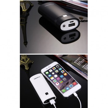 Lovoski 2 Sets USB Power Bank Battery Charger Case DIY Box With LED Light For Phone