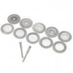 10pcs 16mm Diamond Cutting Discs Cut Off Blade Drill Bit for Dremel Rotary Tool Abrasive Disc dremel accessories disco de corte
