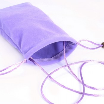 6.3 Inch Power Bank Bags 100% Cotton with Neck Strap Sleeve Phone Pouch Bag for USB Charger/USB Cable/Power Bank/Phone