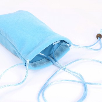 6.3 Inch Power Bank Bags 100% Cotton with Neck Strap Sleeve Phone Pouch Bag for USB Charger/USB Cable/Power Bank/Phone