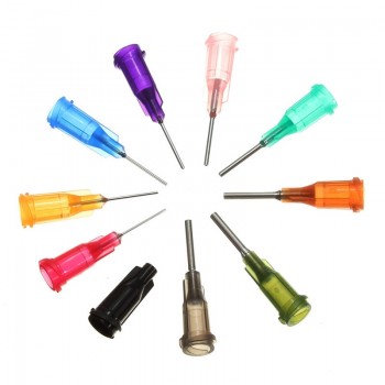 50Pcs/Set SMT SMD PCB Solder Paste Adhesive Glue Liquid Dispenser+Dispensing Needle Welding Fluxes For Welding Tools