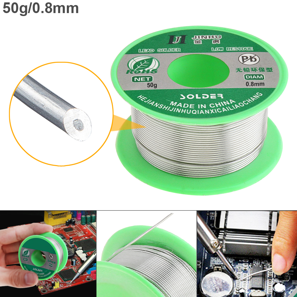 0.5/0.6/0.8mm 50g 99.7% Sn 0.3% Cu Lead-free Rosin Core Solder Wire with Flux and Low Melting Point for Electric Soldering Iron