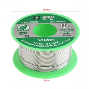 0.5/0.6/0.8mm 50g 99.7% Sn 0.3% Cu Lead-free Rosin Core Solder Wire with Flux and Low Melting Point for Electric Soldering Iron