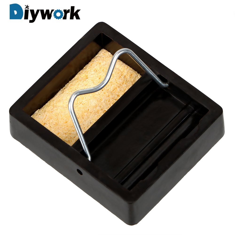 DIYWORK Metal Support Station With Solder Sponge Electric Soldering Iron Stand Holder Small And Simple Soldering Iron Frame