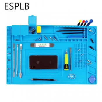 Insulation Pad Heat-Resistant Soldering Station Silicon Soldering Mat Work Pad Desk Platform for BGA Soldering Repair Station