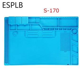 Insulation Pad Heat-Resistant Soldering Station Silicon Soldering Mat Work Pad Desk Platform for BGA Soldering Repair Station