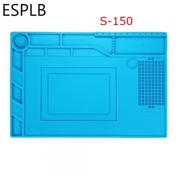 Insulation Pad Heat-Resistant Soldering Station Silicon Soldering Mat Work Pad Desk Platform for BGA Soldering Repair Station