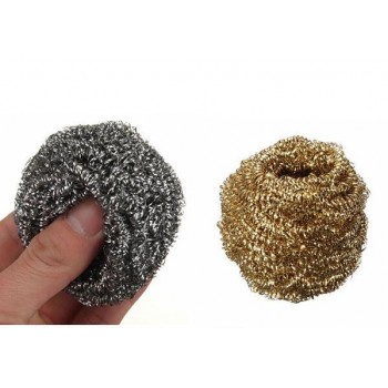 2Pcs/Lot New Welding Soldering Solder Iron Tip Cleaner Cleaning Steel Wire Sponge Ball New High Quality