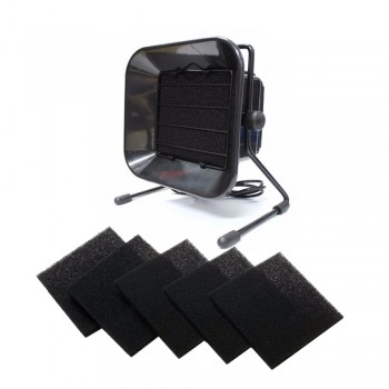 220V 30W 493 Solder Smoke Absorber + 5 pcs Sponges Activated Carbon Professional ESD Fume Extractor Air Filter Fume Extractor