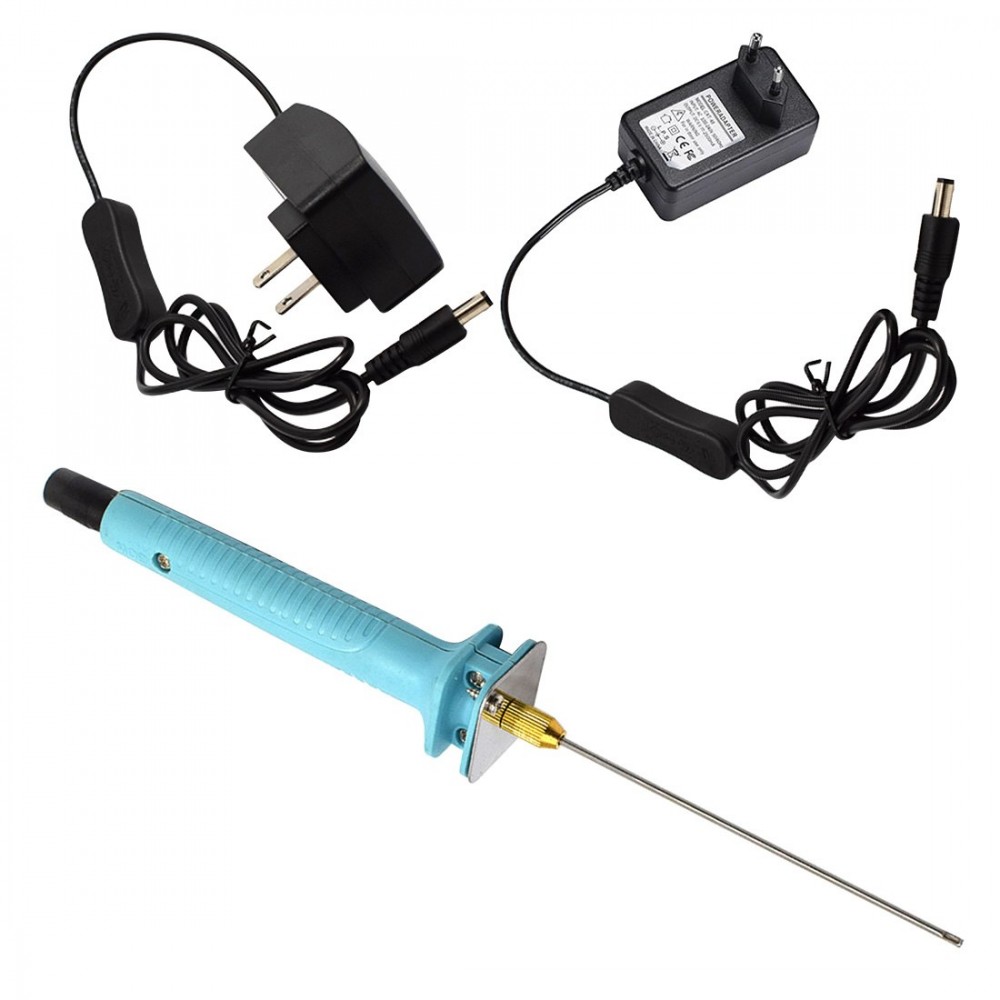 10cm Hot Wire Foam Cutter Pen Electric Styrofoam Cutter Tool Polystyrene Knife Floral Foam Engraving Pen Plastic Textured Hand