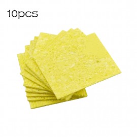 Good  10pcs Yellow Cleaning Sponge Cleaner fr Enduring Electric Welding Soldering Iron Cheap