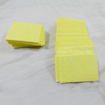 Good  10pcs Yellow Cleaning Sponge Cleaner fr Enduring Electric Welding Soldering Iron Cheap