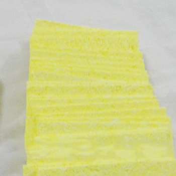 Good  10pcs Yellow Cleaning Sponge Cleaner fr Enduring Electric Welding Soldering Iron Cheap