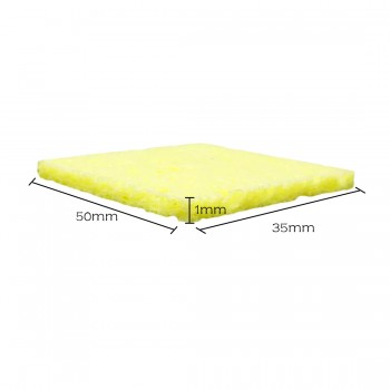 Good  10pcs Yellow Cleaning Sponge Cleaner fr Enduring Electric Welding Soldering Iron Cheap