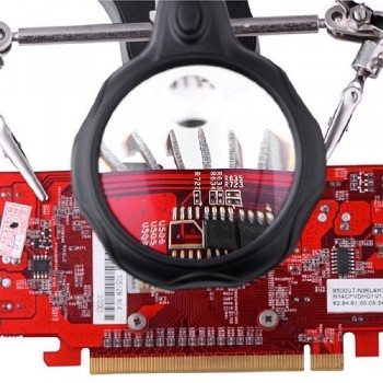 Desk Magnifier LED Light Soldering Iron Stand Clamp Clip Helping Hand Magnifying Circuit Board