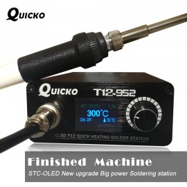 Quick Heating T12 soldering station electronic welding iron 2018 New version STC T12 OLED Digital Soldering Iron T12-952 QUICKO