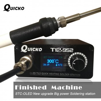 Quick Heating T12 soldering station electronic welding iron 2018 New version STC T12 OLED Digital Soldering Iron T12-952 QUICKO