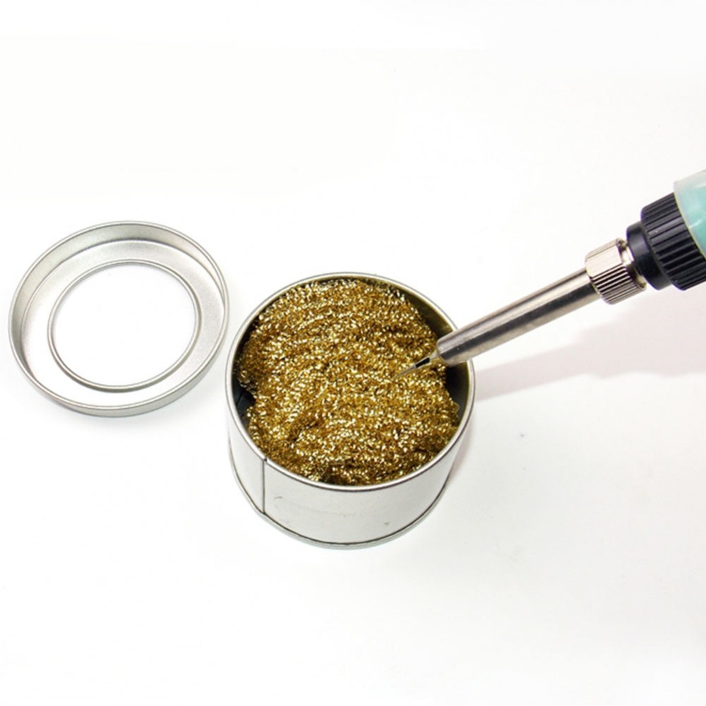 Soldering Stand Tool Set Cleaner Welding Base Iron Tip Cleaning Steel Wire Ball