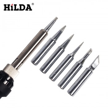 HILDA EU 220V 60W Electrical Soldering Iron Adjustable Temperature Soldering Gun Welding Rework  Tool Kit For Repair
