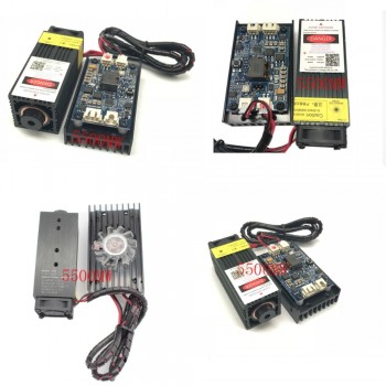 Real power 500/1000/1600/2500/5500/7000mw 405/445NM 12v laser module laser engraving diode ttl pwm control hx2p port + goggles