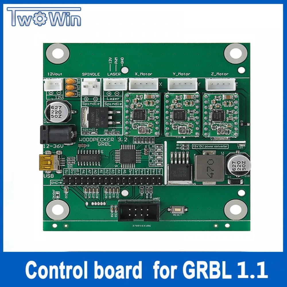 GRBL 1.1 J,USB port cnc engraving machine control board, 3 axis control,laser engraving machine board
