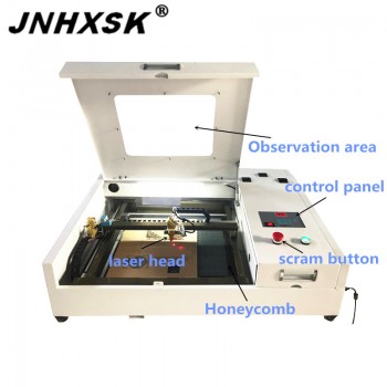 50W Co2 Laser 4040 Laser Engraving machine Cutting Machine Plywood,Wood ,Mdf,Acrylic,Crytal, Glass, Paper, Plastic, Plexigl