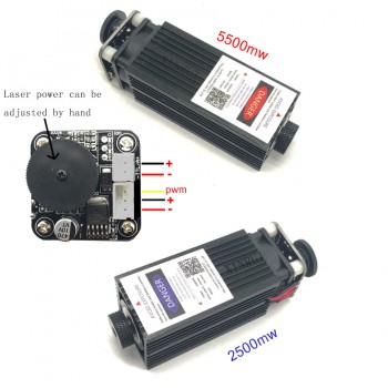 500mw/800mw/2500mw/5500mw 405/450NM focusing blue purple laser module wood engraving,pwm TTL control laser tube diode+ goggles