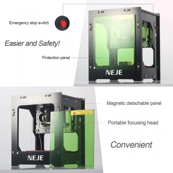NEJE Mini USB Laser Engraving Machine DK-8-KZ 1000mW DIY Automatic CNC Wood Router Laser Cutter Printer Engraver Cutting Machine