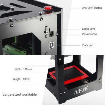 NEJE Mini USB Laser Engraving Machine DK-8-KZ 1000mW DIY Automatic CNC Wood Router Laser Cutter Printer Engraver Cutting Machine