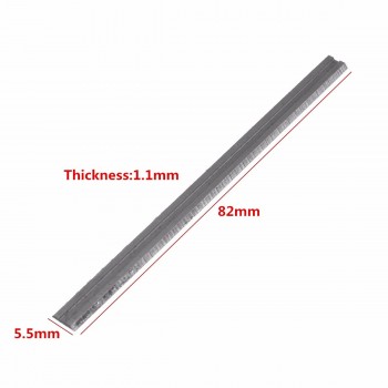 10Pcs 82mm x 5.5mm Reversible Carbide Planer Blades For Cutting Soft Hard Woods Ply-wood Board Woodworking Power Tool
