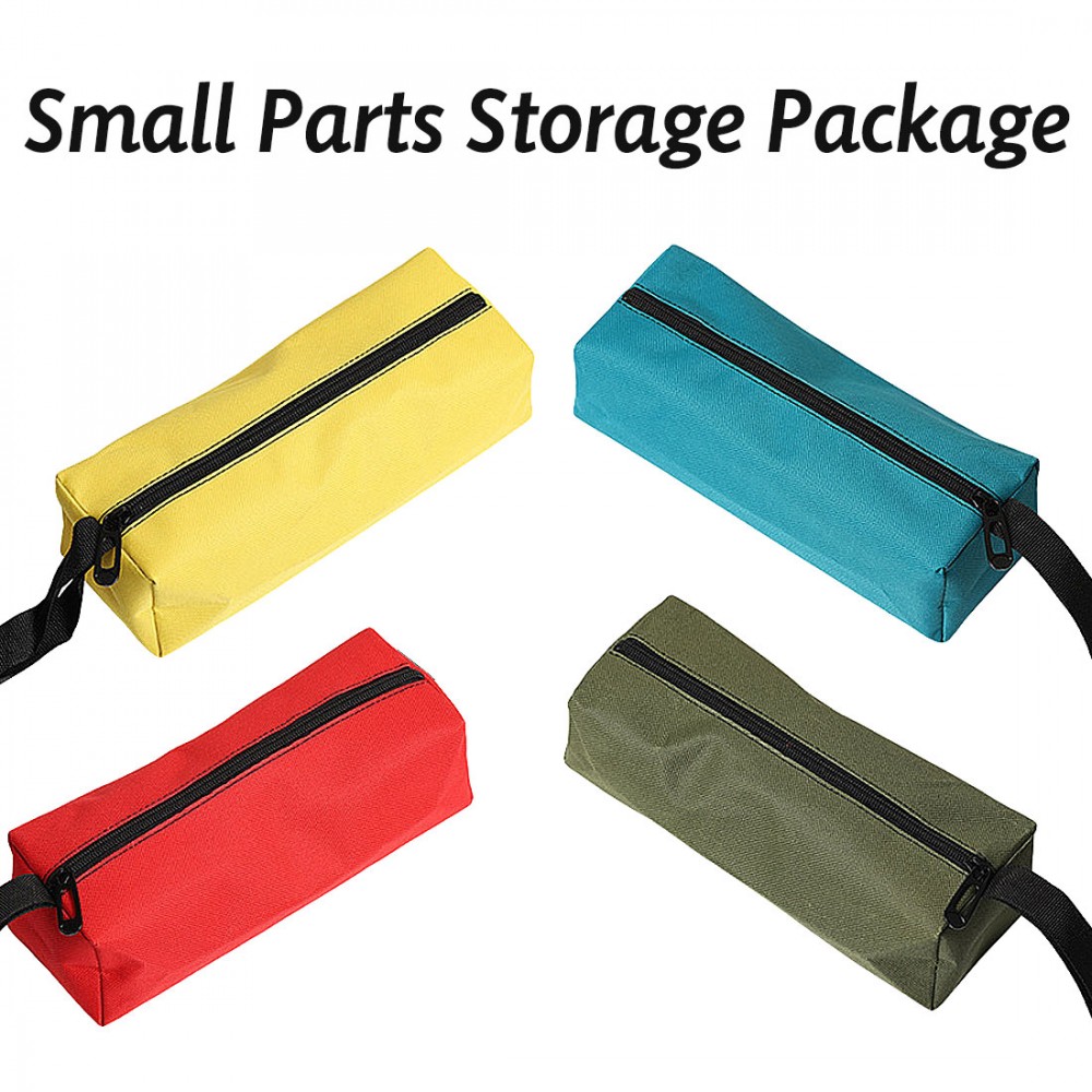 1pc Oxford Canvas Waterproof Storage Hand Tool Bag Screws Nails Drill Bit Metal Parts Fishing Travel Makeup Organizer Pouch Bag