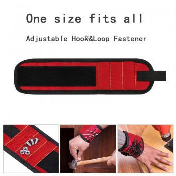 Vastar Polyester Magnetic Wristband Portable Tool Bag Electrician Wrist Tool Belt Screws Nails Drill Bits Holder Repair Tools