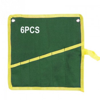 6/8/10/12/14/25 Pockets Double Opening Offset Ring Spanner Kit Case Tool Bag Spanner Wrench Roll Up Storage Organizer Bag Pouch