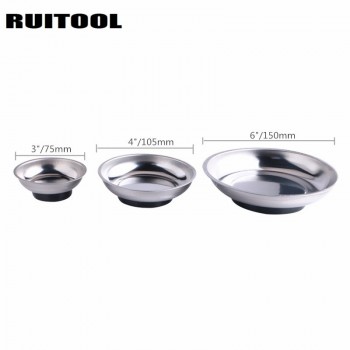 RUITOOL Magnetic Tray 3/4/6 Circular Screw Tray For Automotive Parts Suction Pad Absorb Dish Tools