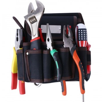 High Quality Telecommunications Holder Electrician 600D Water proof Cloth Rivet fixed Tool Bag Belt Utility Kit Pocket Pouch