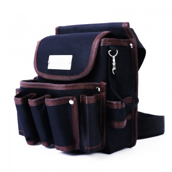 High Quality Telecommunications Holder Electrician 600D Water proof Cloth Rivet fixed Tool Bag Belt Utility Kit Pocket Pouch