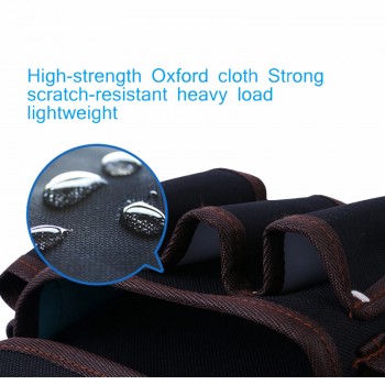 High Quality Telecommunications Holder Electrician 600D Water proof Cloth Rivet fixed Tool Bag Belt Utility Kit Pocket Pouch