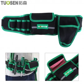 Multifunction Durable Waterproof Waist Tool Bag Belt Electrician Repair Tool Holder Pouch Organizer with Electric Drill Pocket