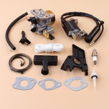 Carburetor Carb Ignition Coil Module Starter Spring Handle Rope Kit For Honda GX200 GX160 168F GX 160 200 2-3KW Engine Generator